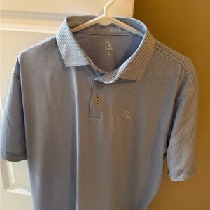 Blue Striped Rhoback Polo